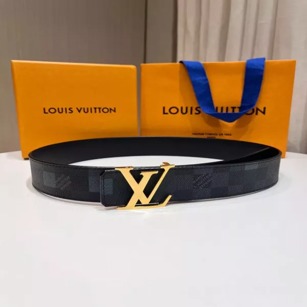 루이비통 LV 체크 리버시블 벨트