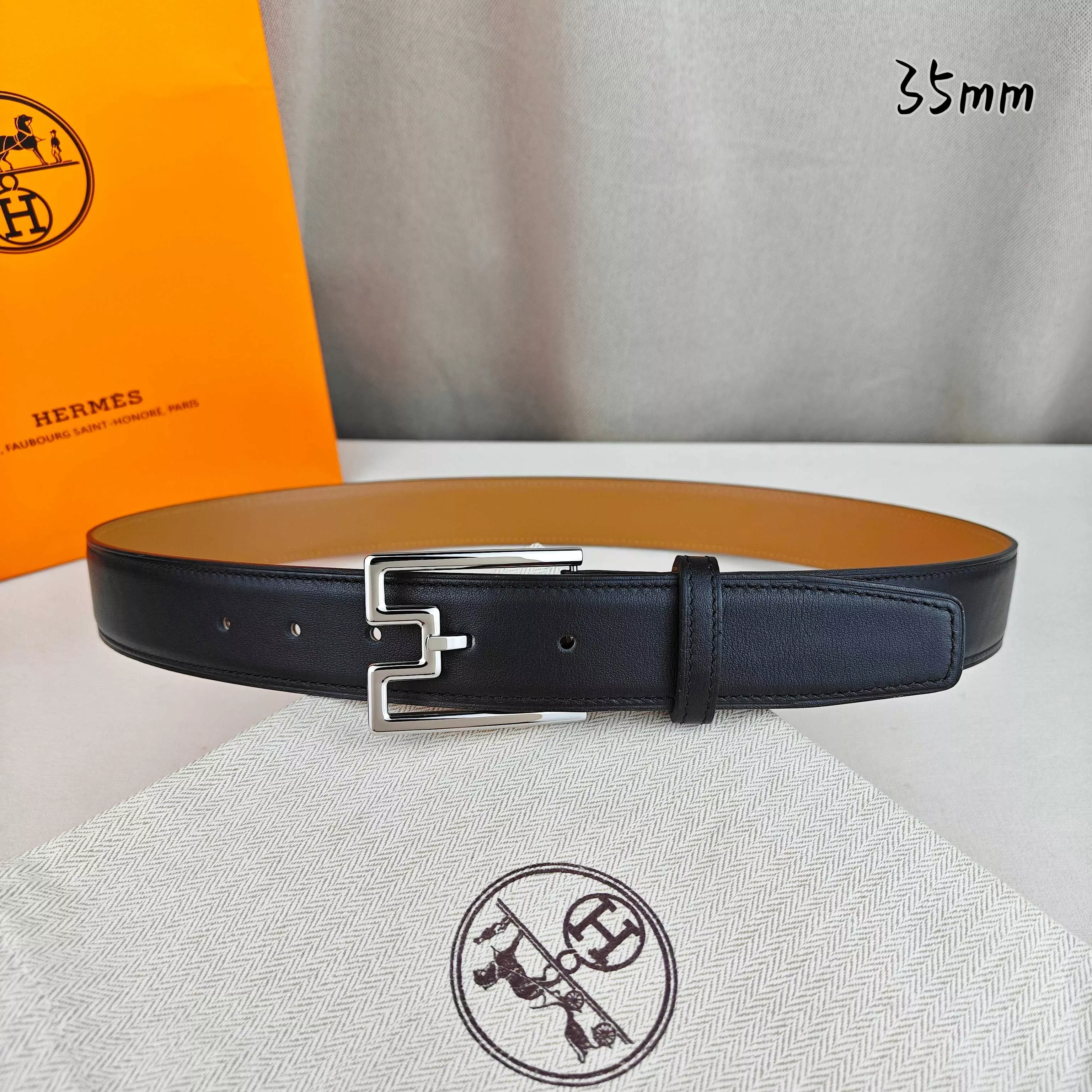 에르메스 H 스타일 35mm 핀버클 벨트 상세 이미지 22