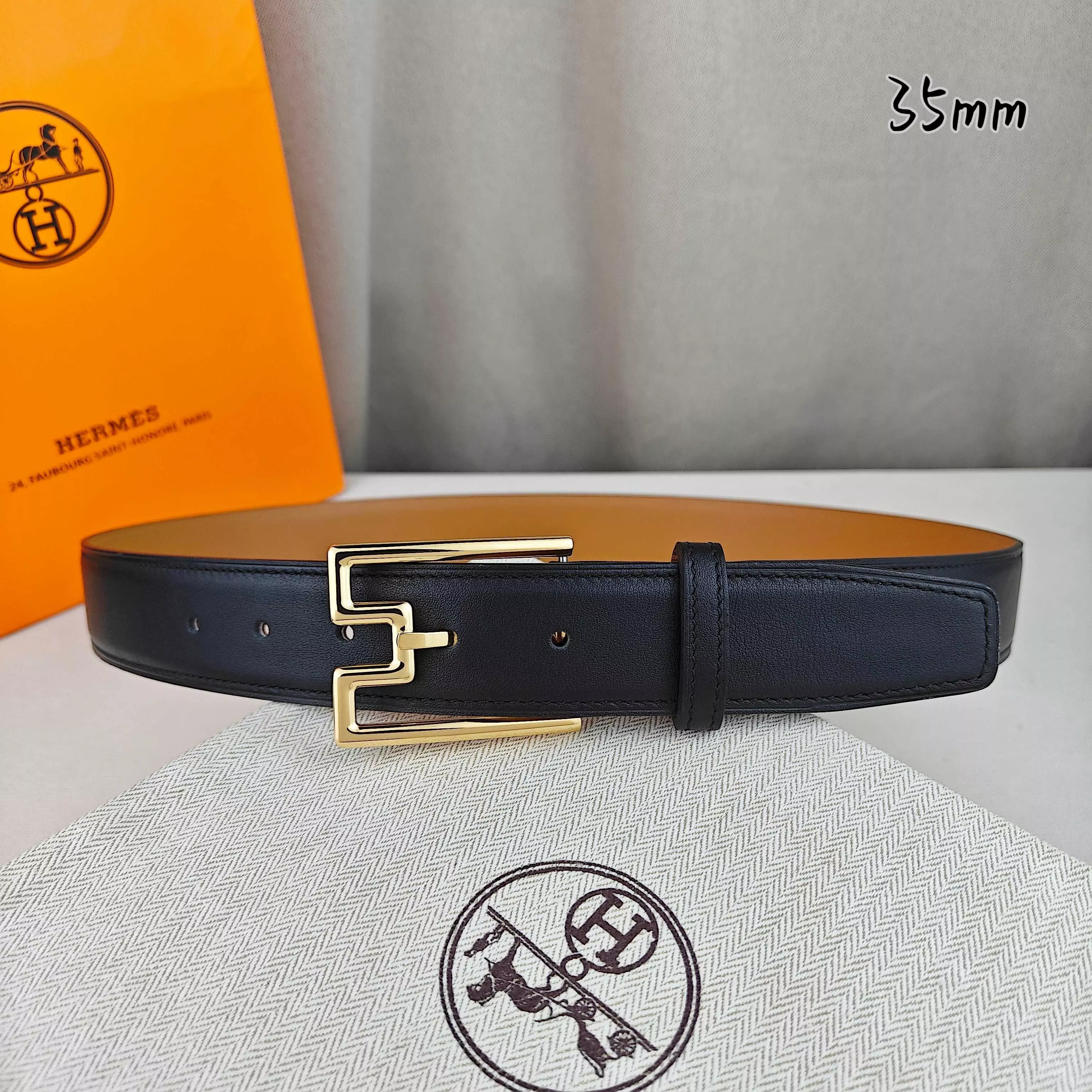 에르메스 H 스타일 35mm 핀버클 벨트 상세 이미지 27