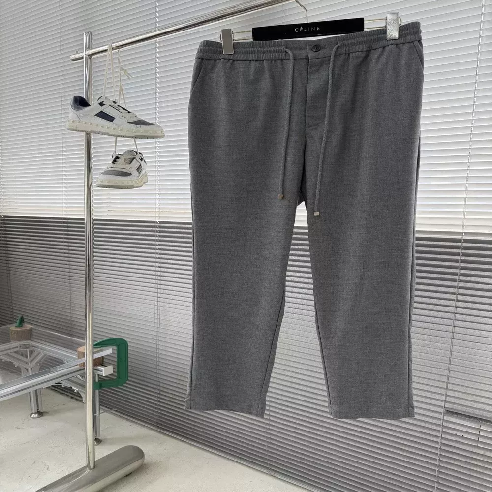 브루넬로쿠치넬리 BC 드로스트링 울 캐주얼 팬츠