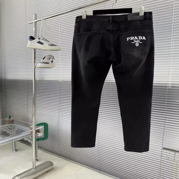 프라다 남성 스트레이트핏 데님 팬츠