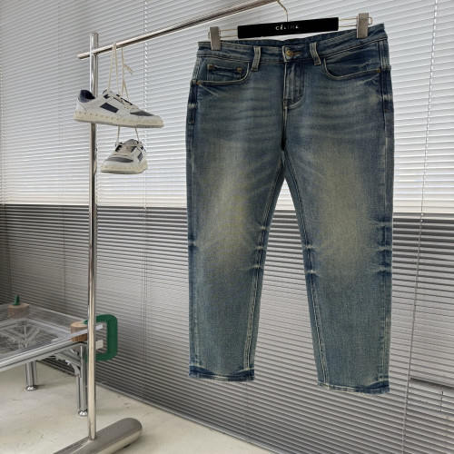 셀린느 25FW 라이트블루 스트레치 데님 팬츠
