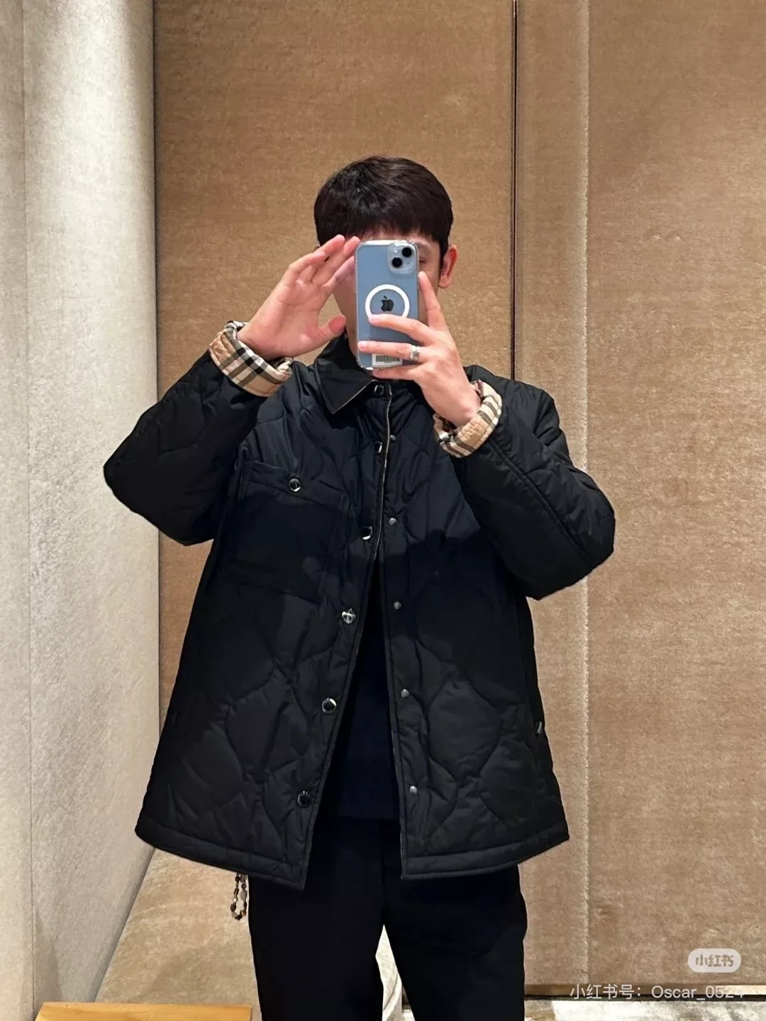 버버리 체크 퀼팅 양면 패딩 셔츠형 재킷 상세 이미지 27
