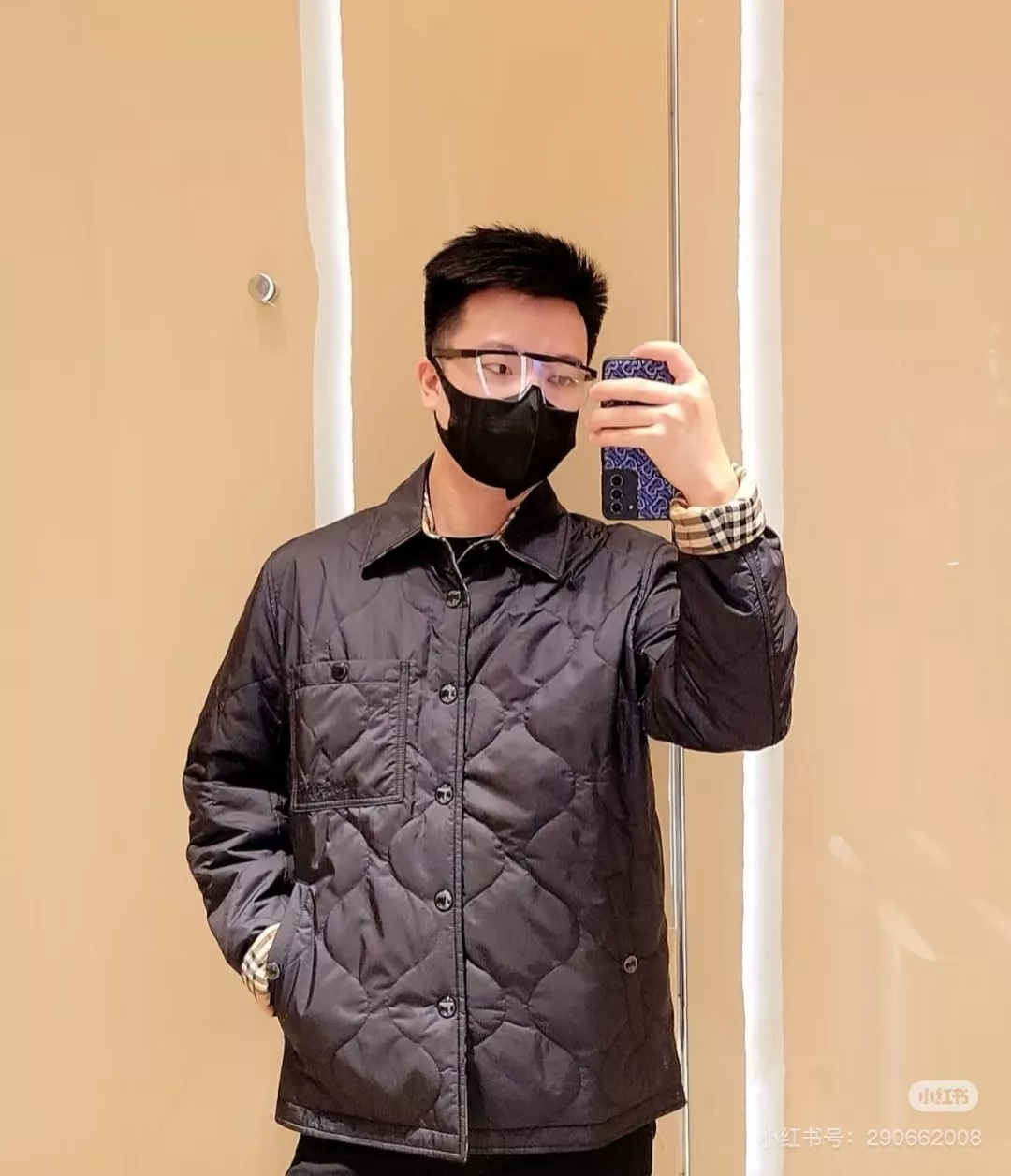 버버리 체크 퀼팅 양면 패딩 셔츠형 재킷 상세 이미지 24