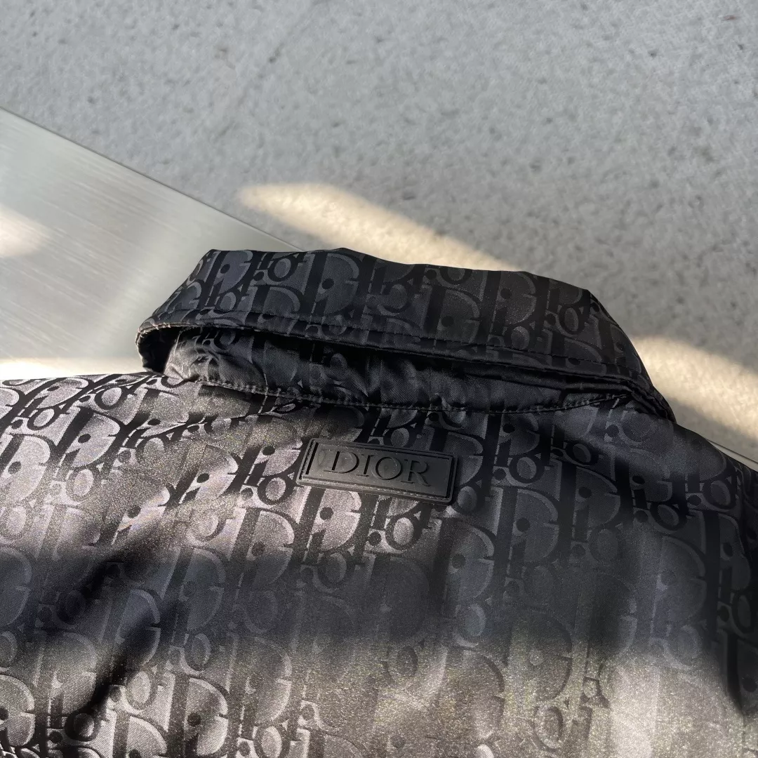 디올 오블리크 올오버 패턴 카라 다운 재킷 상세 이미지 7