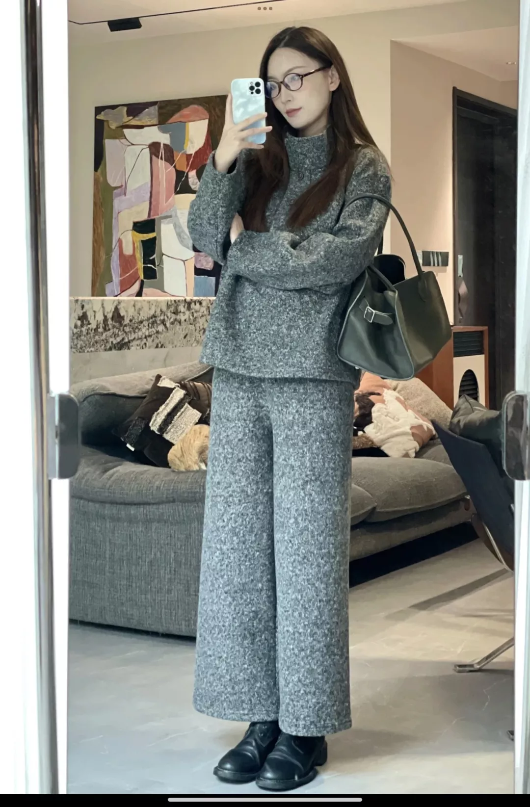 더로우 마고 숄더 핸드백 12인치 상세 이미지 9