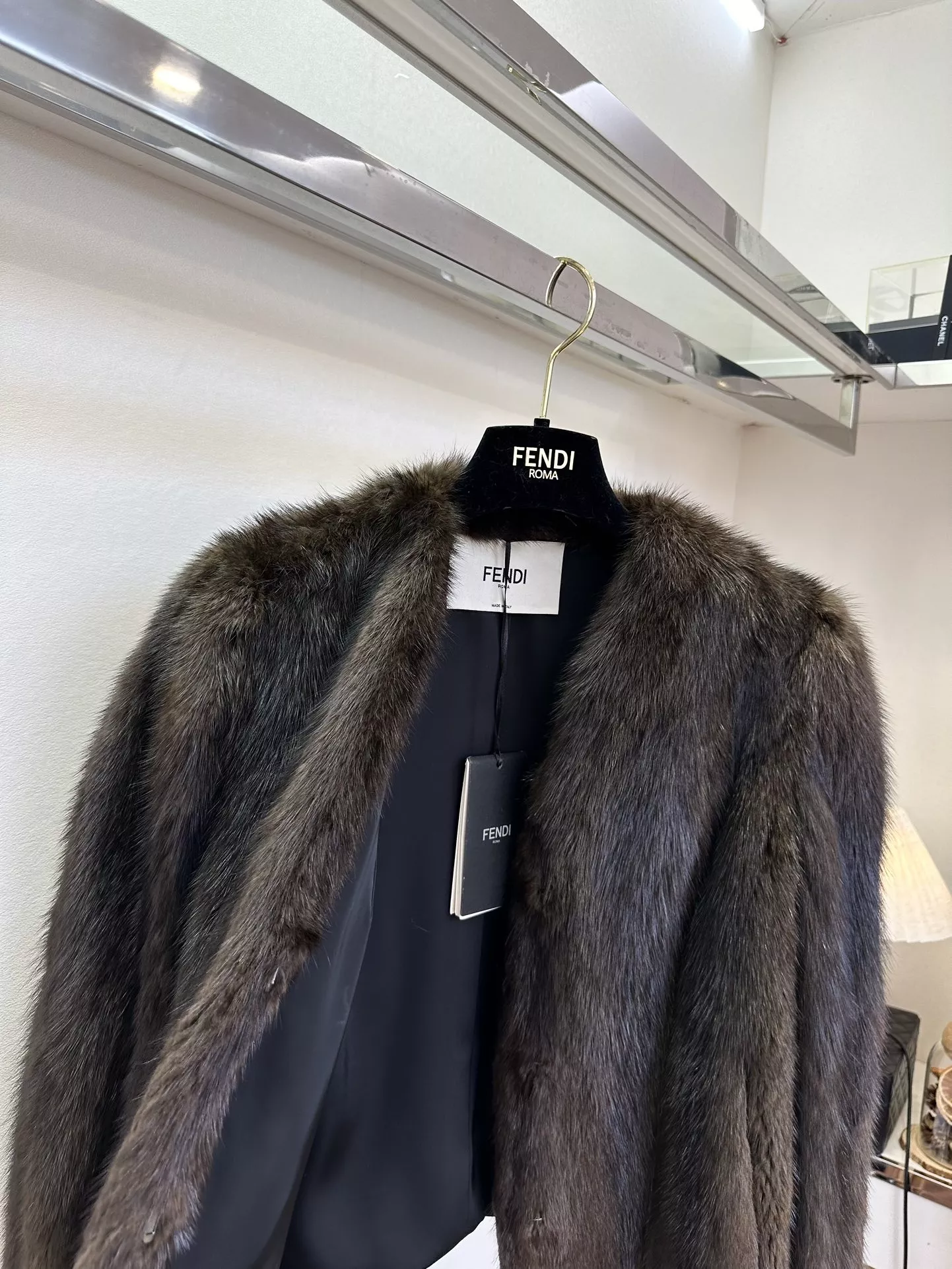 펜디 그라데이션 밍크 퍼 쇼트 재킷 상세 이미지 6