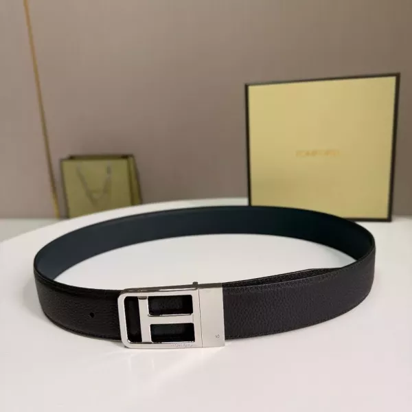 톰포드 스타일 리버서블 가죽 벨트 4.0cm
