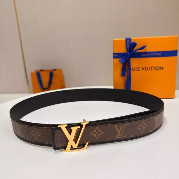 루이비통 모노그램 리버시블 벨트 골드 LV 버클