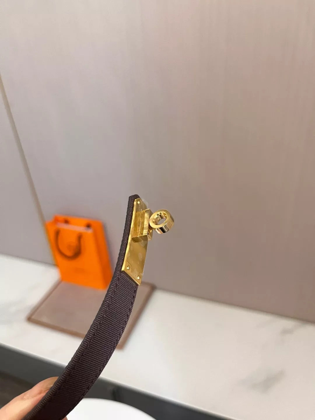 에르메스 켈리 스타일 1.8cm 가죽 허리띠 상세 이미지 9
