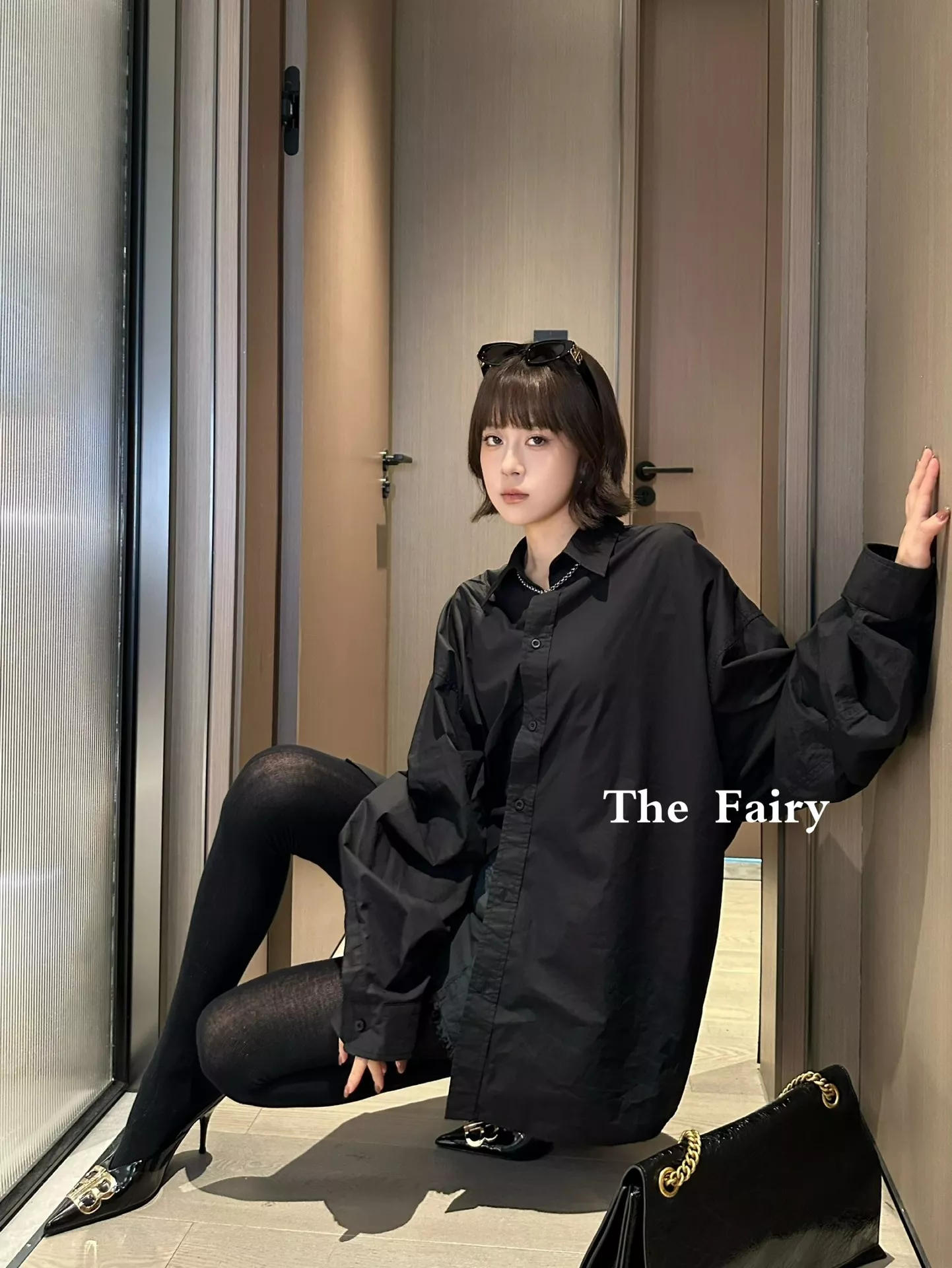 발렌시아가 레이스업 오버핏 스트링 셔츠 상세 이미지 14
