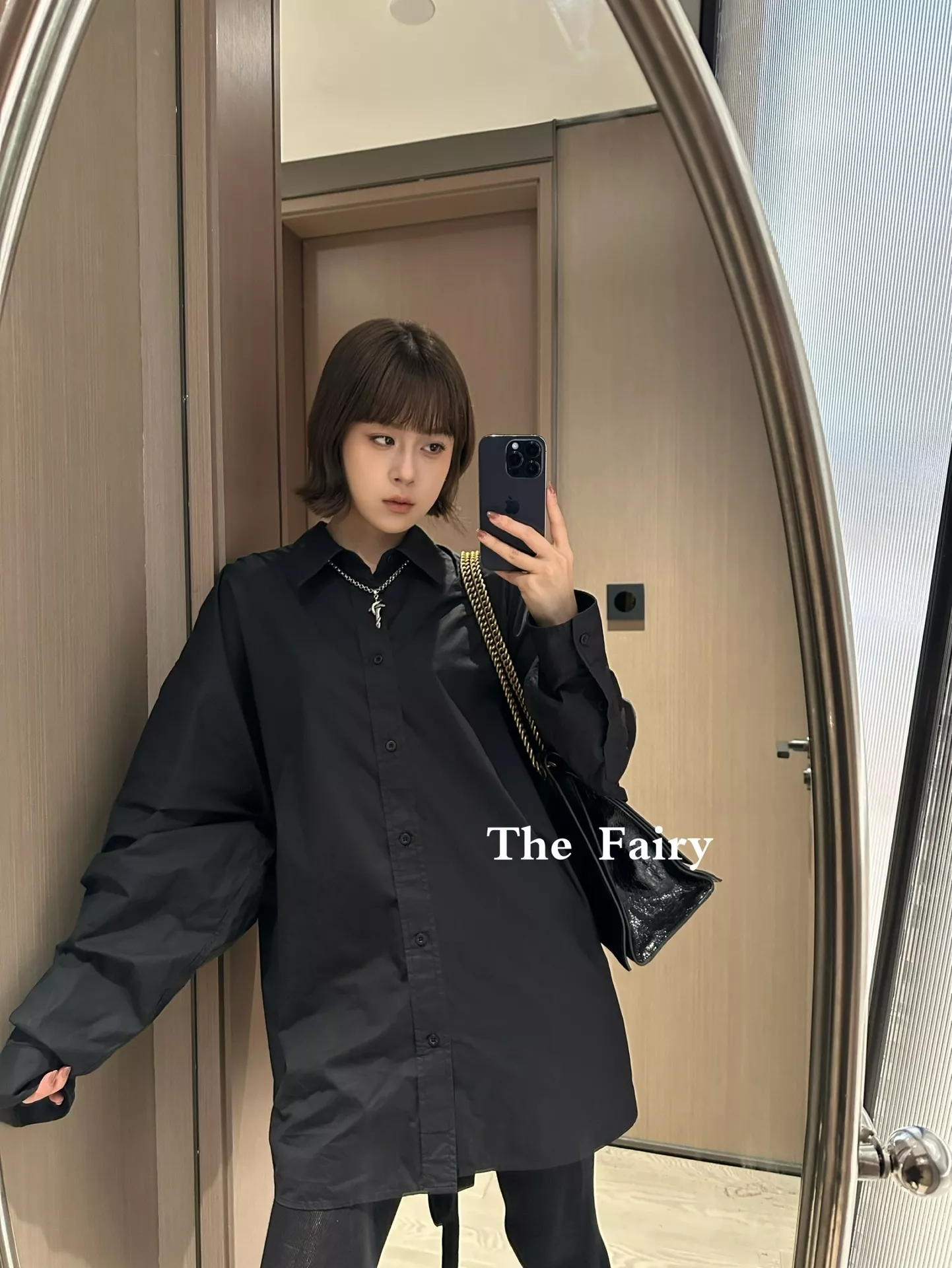발렌시아가 레이스업 오버핏 스트링 셔츠 상세 이미지 12