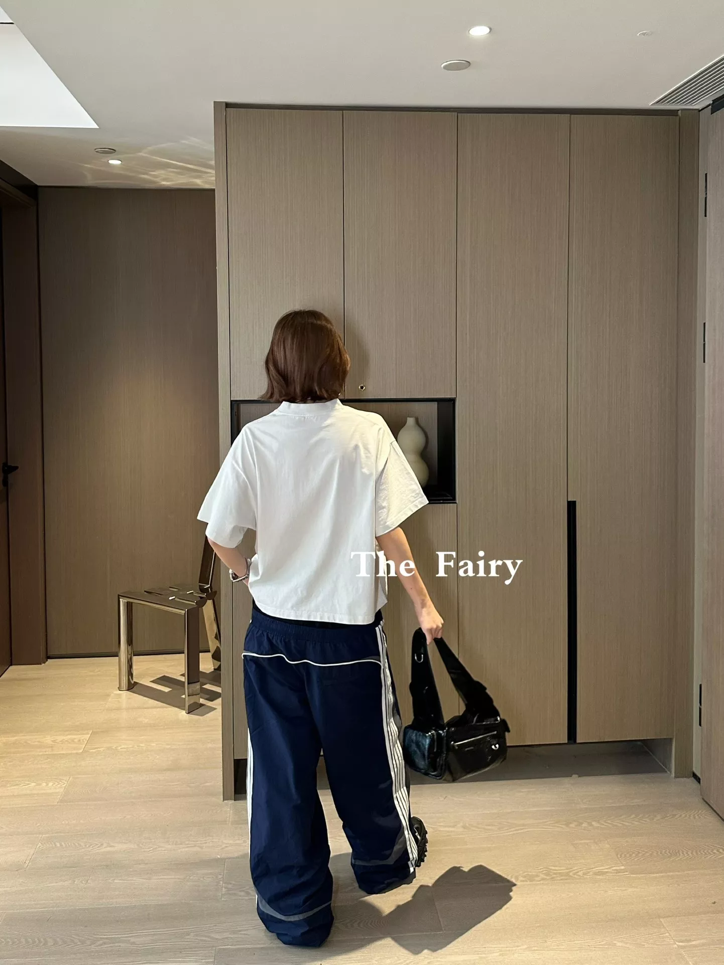 발렌시아가 컷업 투웨이 원단 믹스 스포츠 아이콘 자수 트랙 팬츠 상세 이미지 37