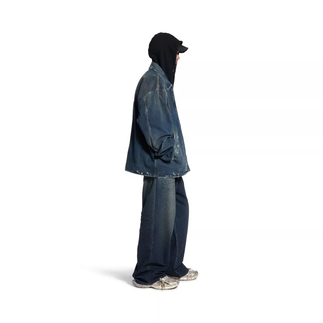 발렌시아가 BAGGY 코튼 지퍼 데님 재킷 상세 이미지 30