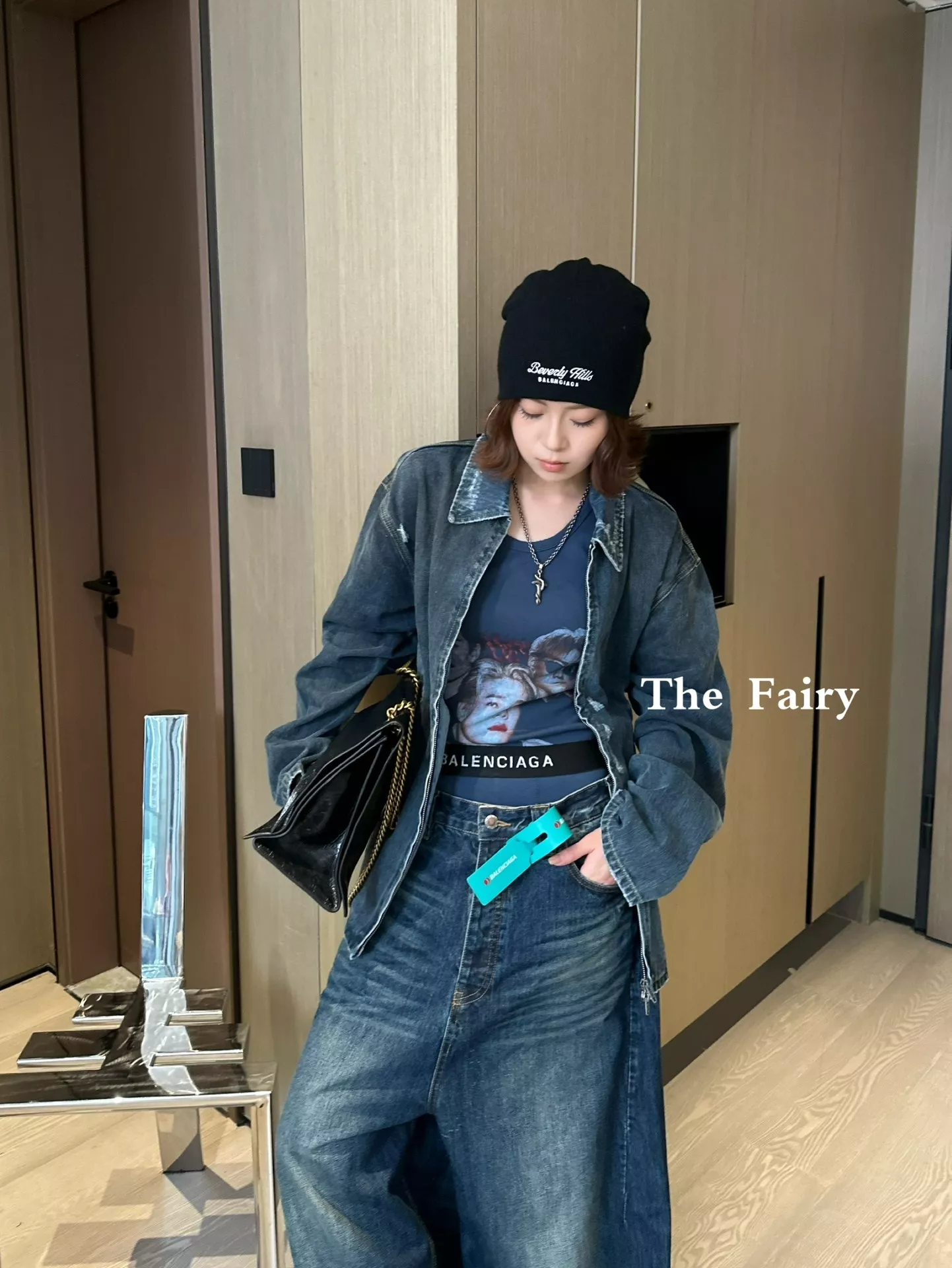 발렌시아가 BAGGY 코튼 지퍼 데님 재킷 상세 이미지 11