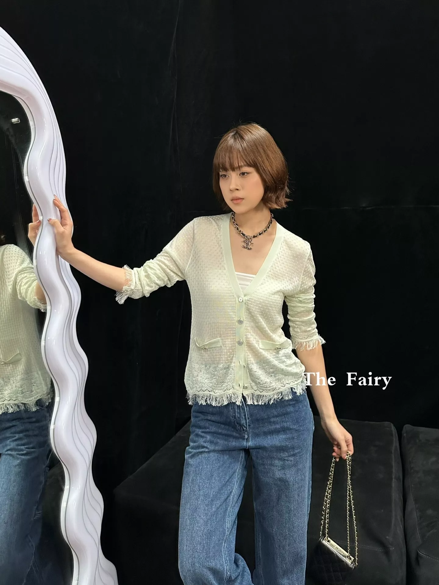 샤넬 더블C 자수 멀티포켓 스트레이트 데님 팬츠 상세 이미지 10