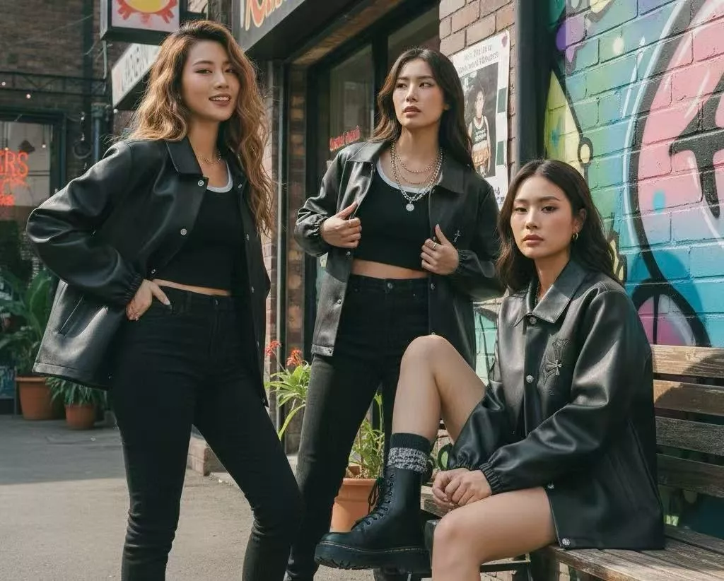 크롬하츠 CH 십자가 실버 버튼 가죽 재킷 상세 이미지 12