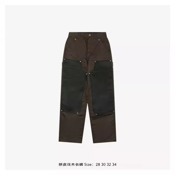 크롬하츠 24FW 拼皮伐木 롱팬츠