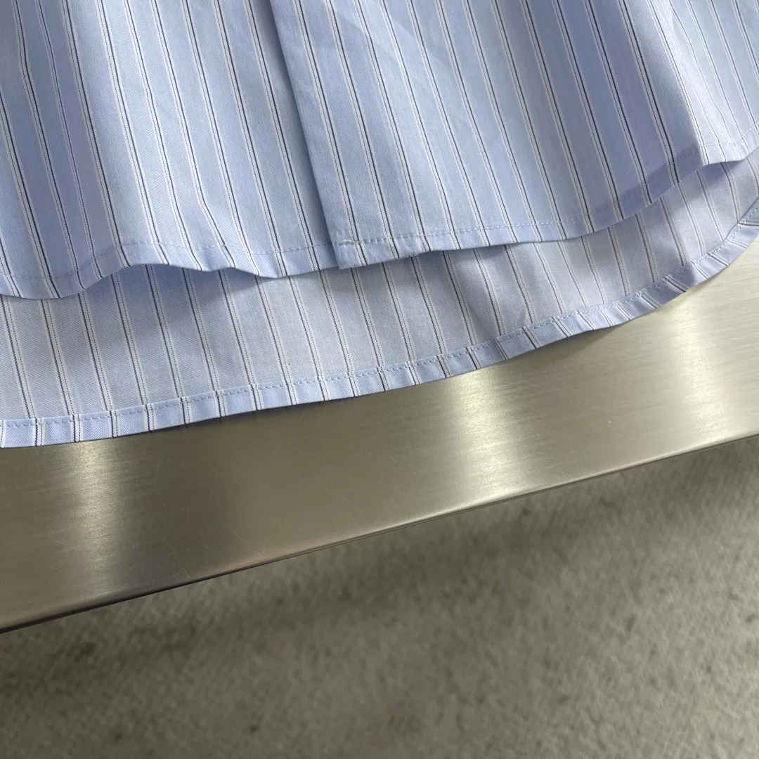 루이비통 26SS 스트라이프 반소매 코튼 셔츠 상세 이미지 6