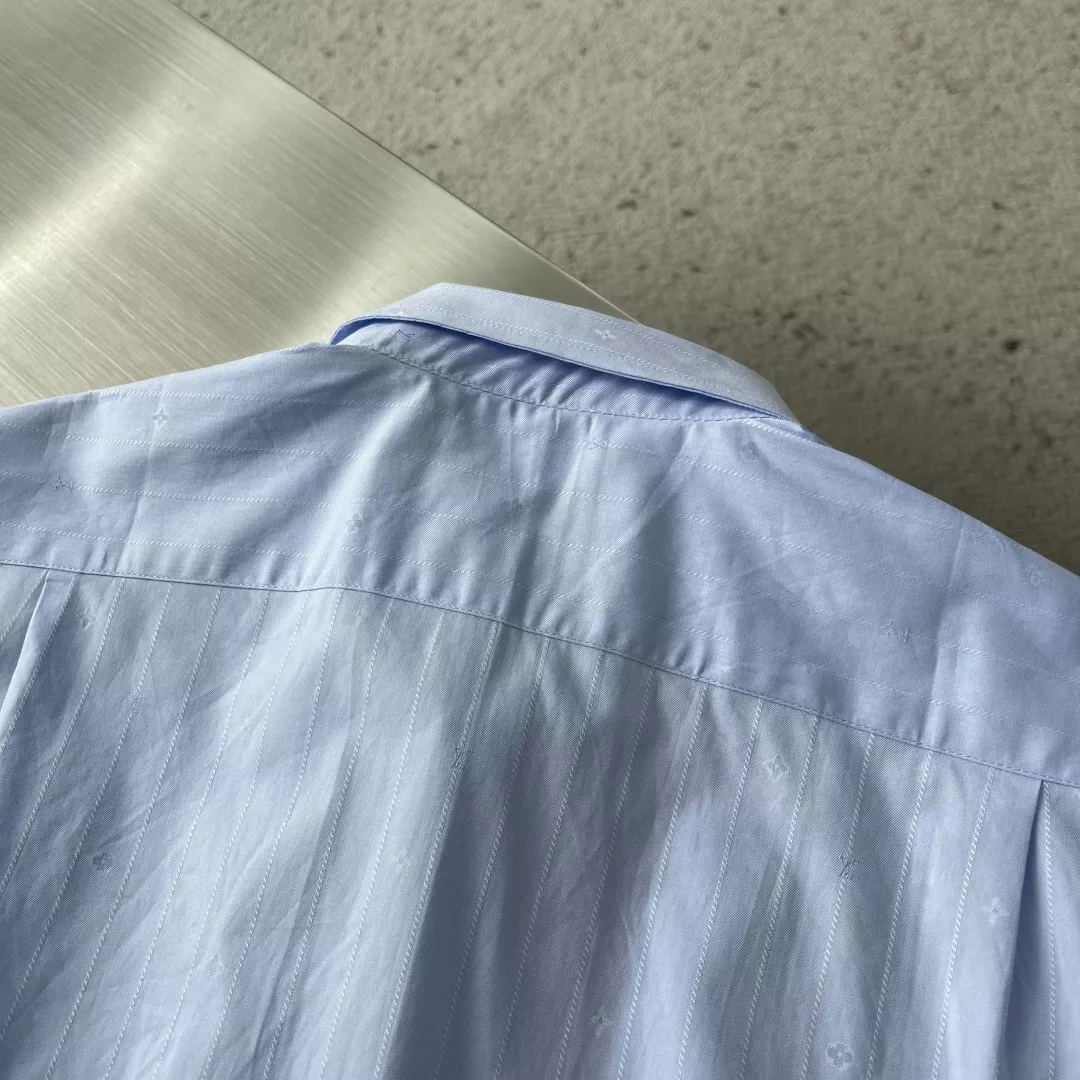 루이비통 25SS 잔스트라이프 자카드 코튼 셔츠 상세 이미지 8