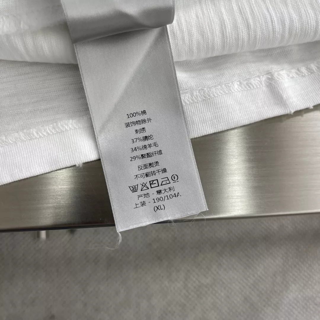 디올 하일튼 넬 콜라보 로고 자수 코튼 티셔츠 상세 이미지 6