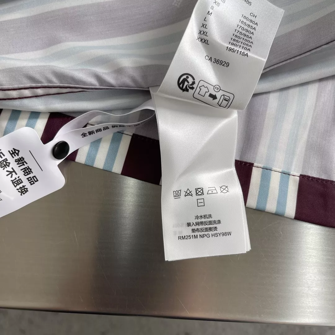 루이비통 25SS 스트라이프 반소매 셔츠 상세 이미지 7