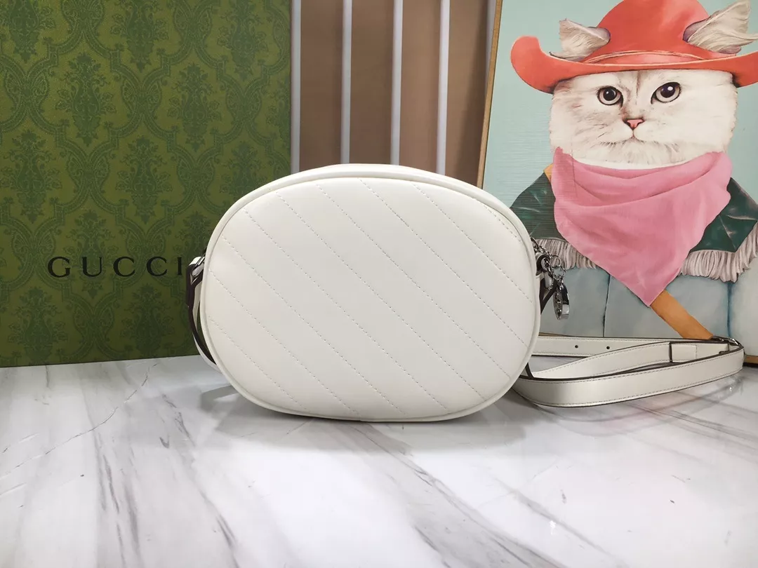 구찌 블론디 라운드 더블 G 미니 숄더백 상세 이미지 4
