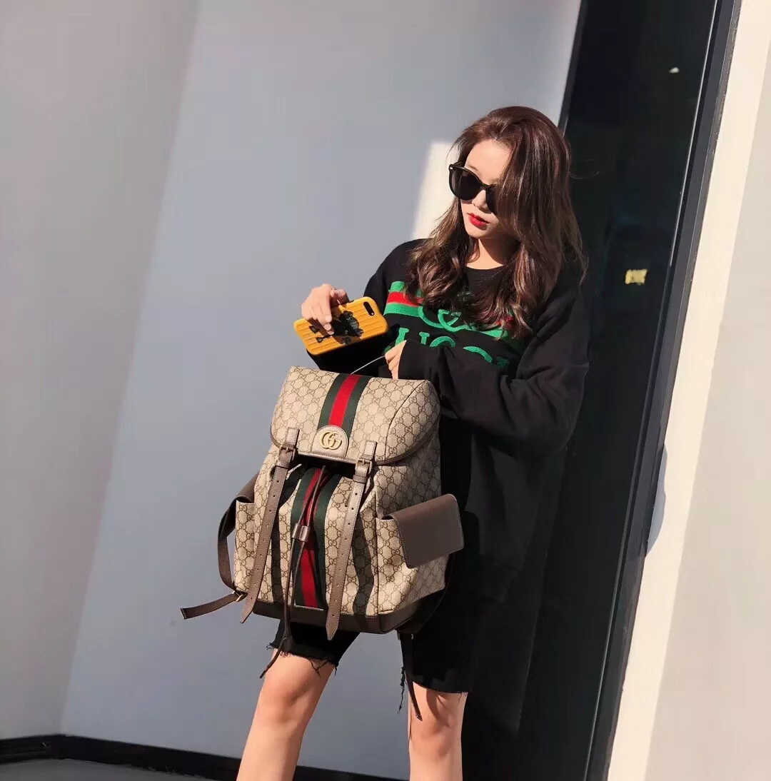구찌 오피디아 GG 웹 스트라이프 백팩 상세 이미지 11