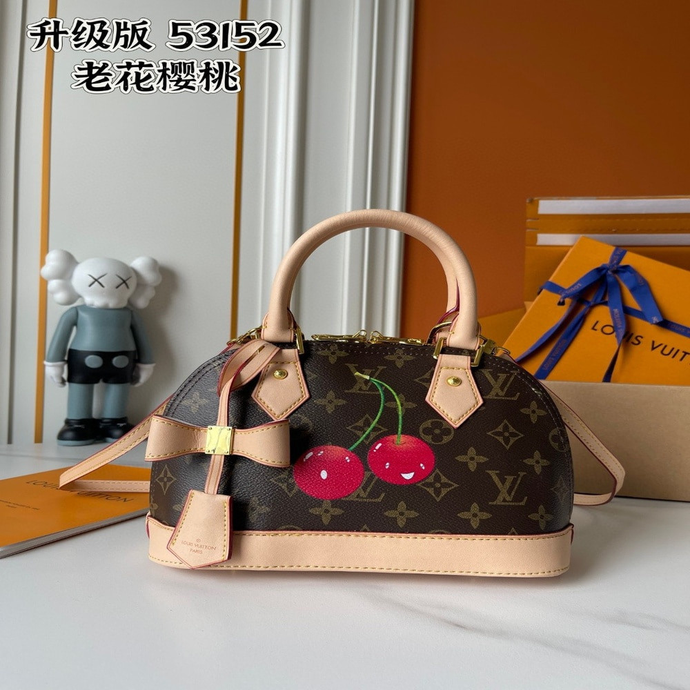 루이비통 LV x 무라카미 리에디션 체리 모노그램 나노 알마 백