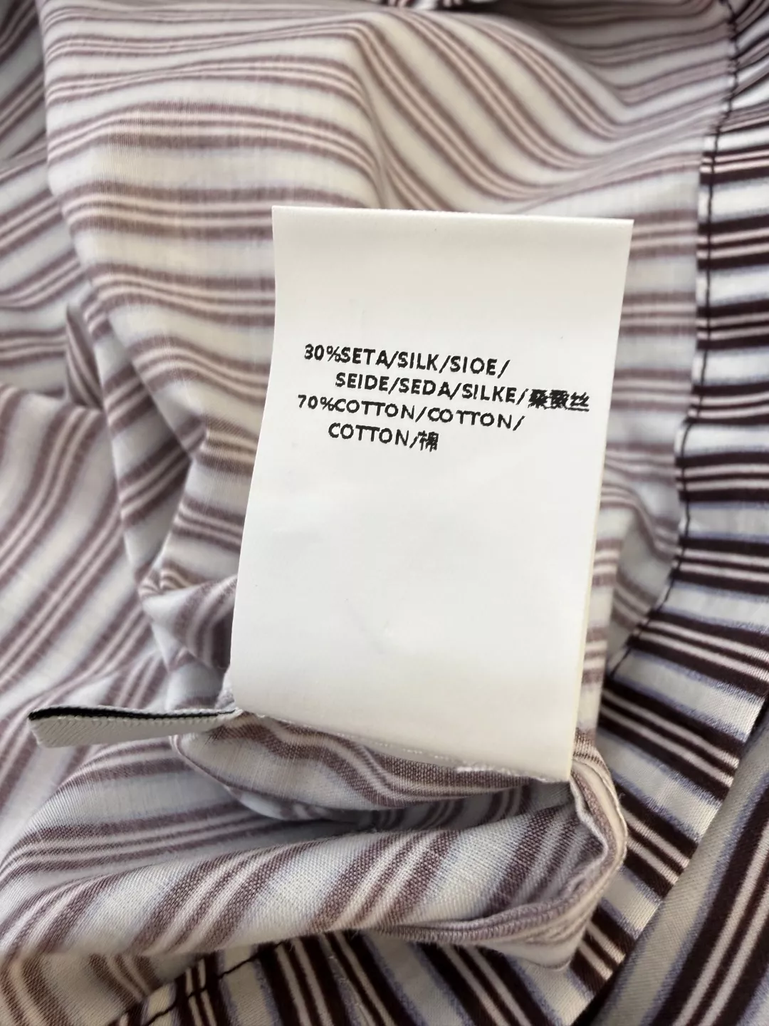 브루넬로쿠치넬리 스트라이프 긴소매 셔츠 반바지 세트 상세 이미지 9