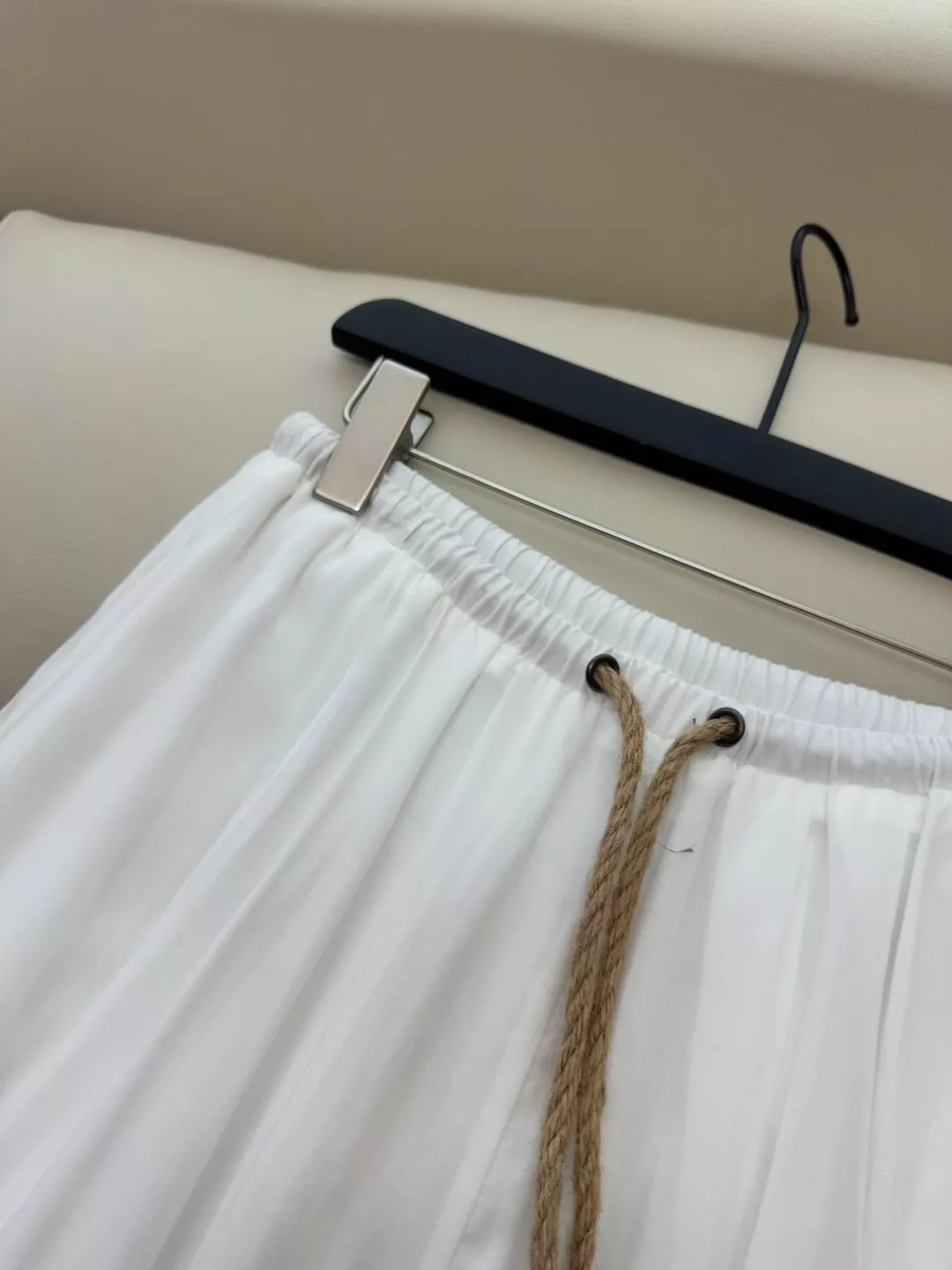 보테가베네타 마編직 드로스트링 슬릿 롱 스커트 상세 이미지 7