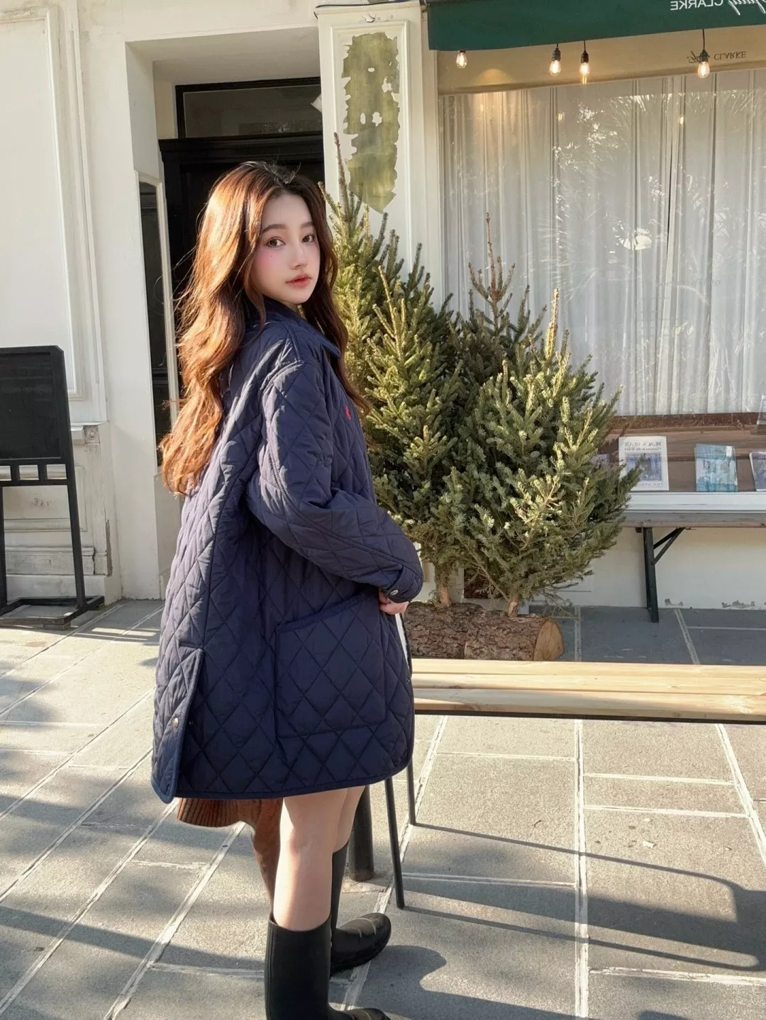 랄프로렌 다이아 퀼팅 코듀로이 카라 롱 패딩 상세 이미지 14