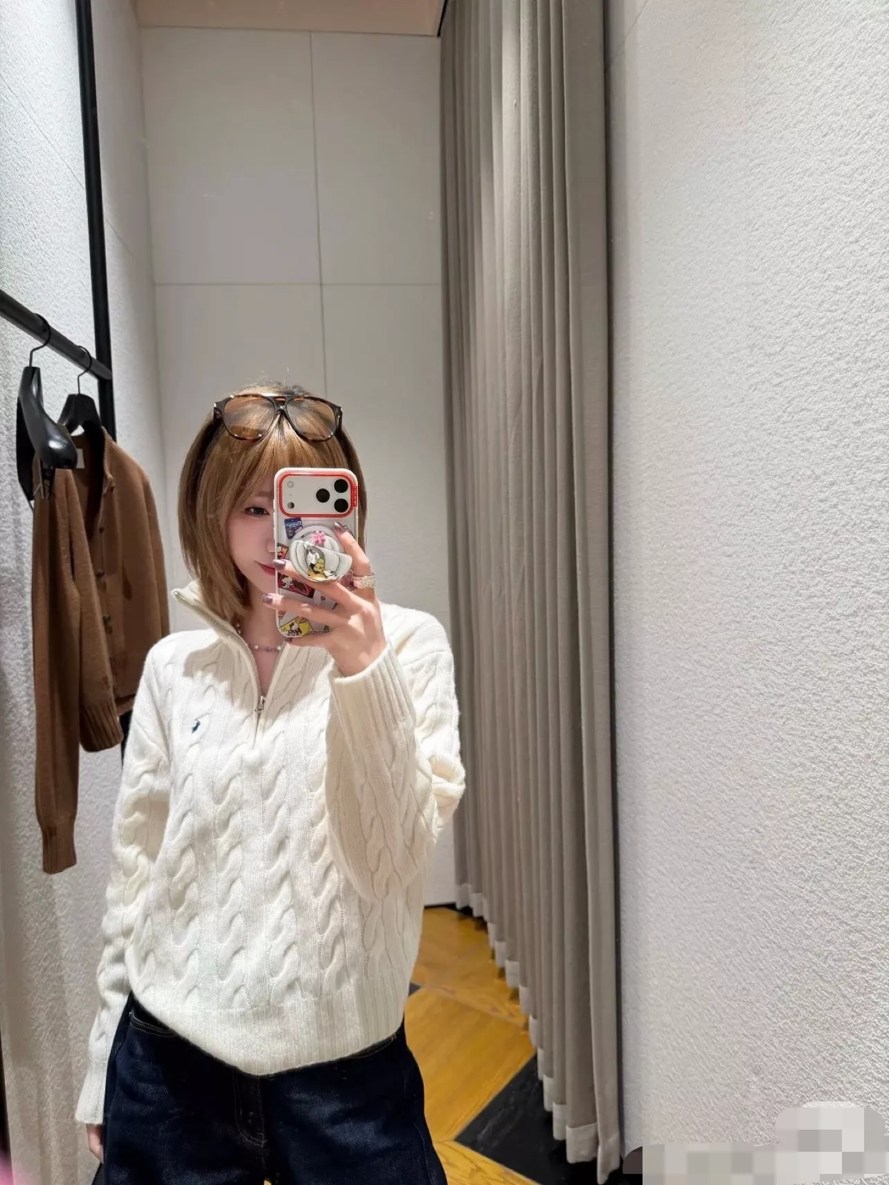 랄프로렌 케이블 니트 하프집업 스웨터 상세 이미지 38
