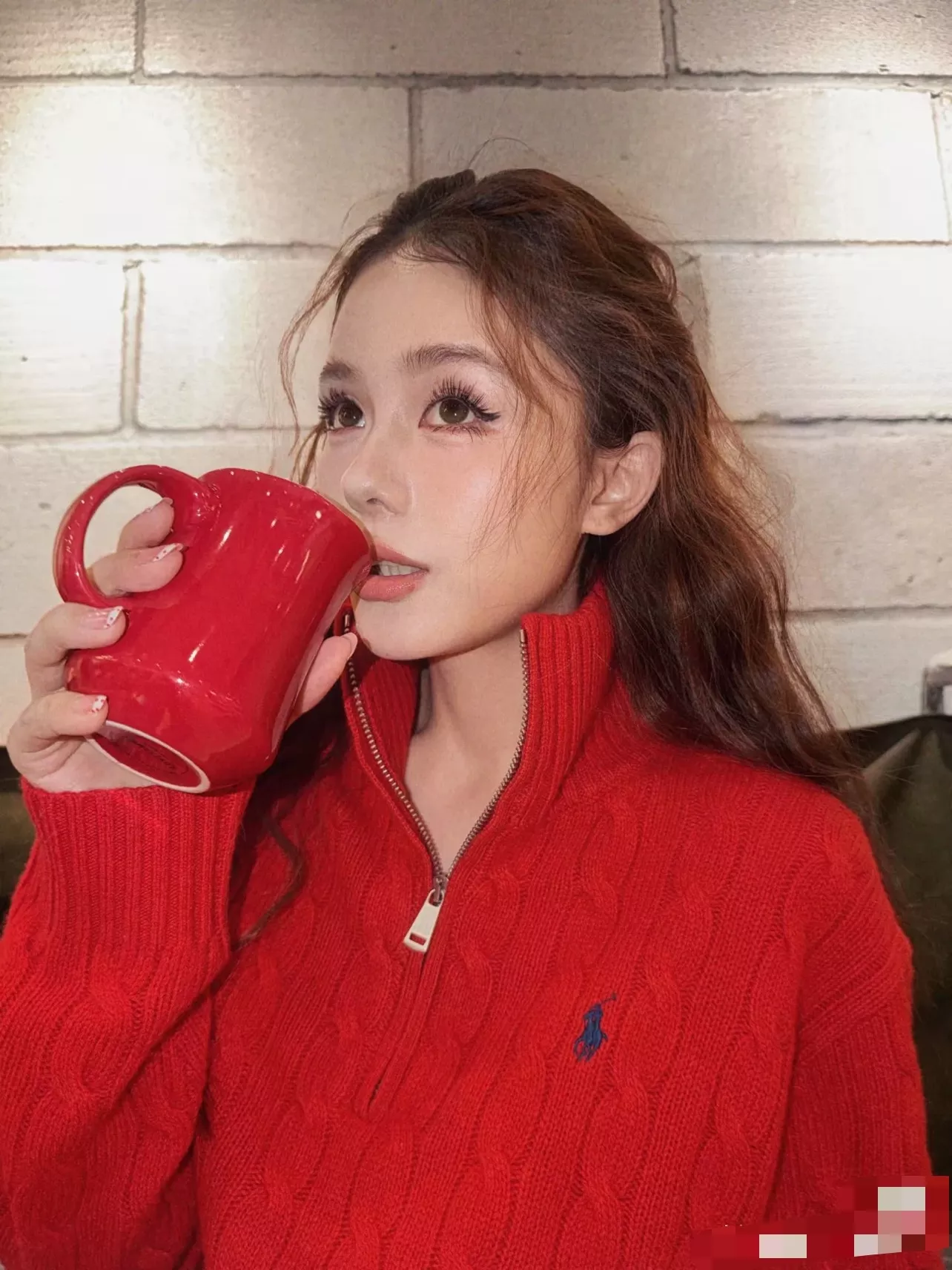 랄프로렌 케이블 니트 하프집업 스웨터 상세 이미지 19