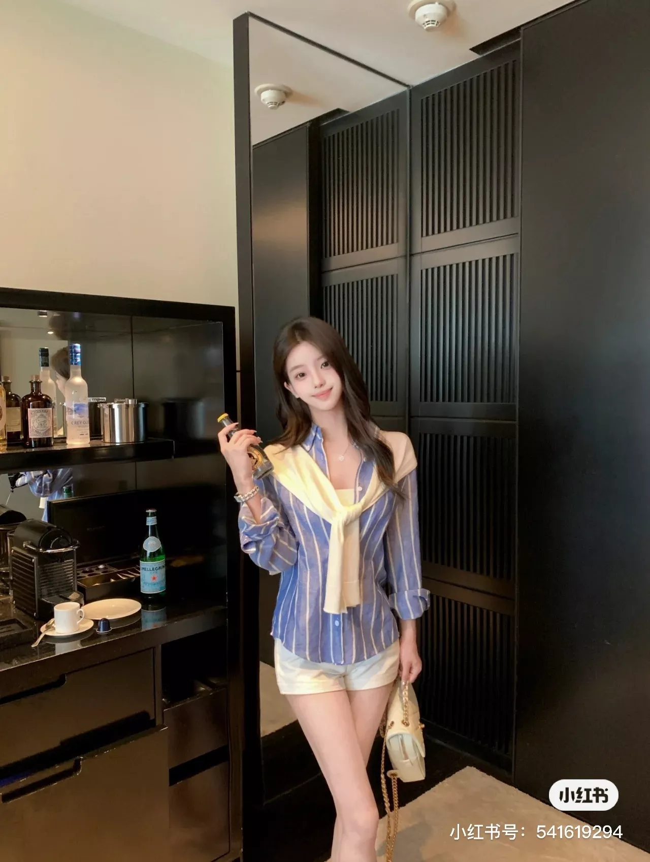 랄프로렌 블루 화이트 스트라이프 린넨 혼방 포니 자수 셔츠 상세 이미지 33