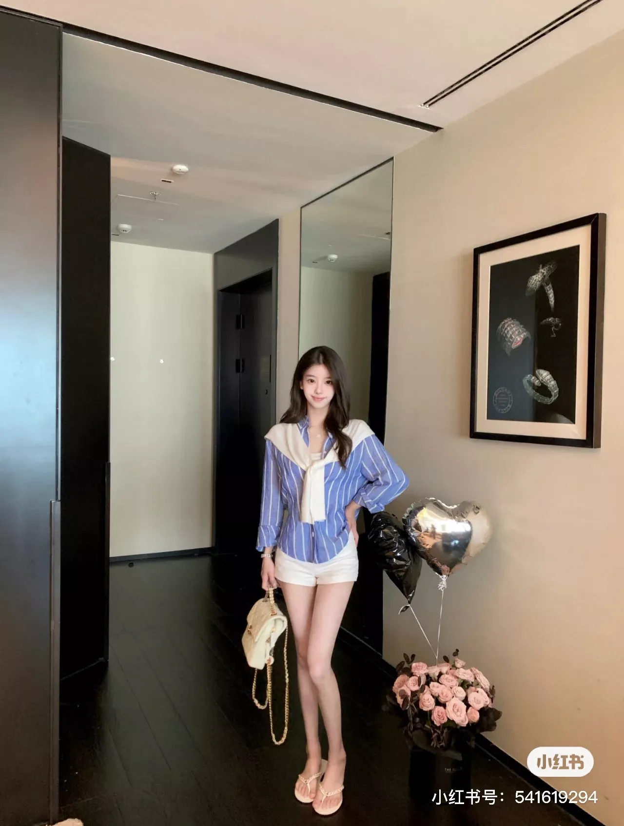 랄프로렌 블루 화이트 스트라이프 린넨 혼방 포니 자수 셔츠 상세 이미지 32