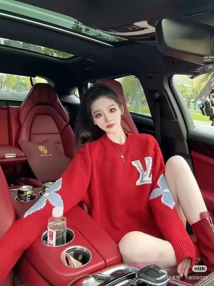 루이비통 LV 로고 모노그램 플라워 라운드 니트 풀오버 상세 이미지 22