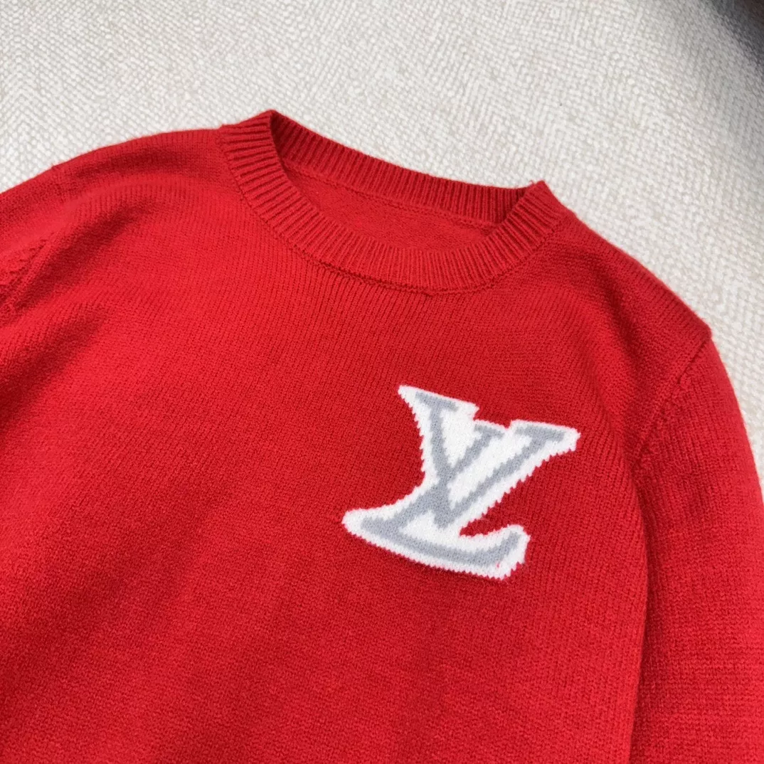 루이비통 LV 로고 모노그램 플라워 라운드 니트 풀오버 상세 이미지 13