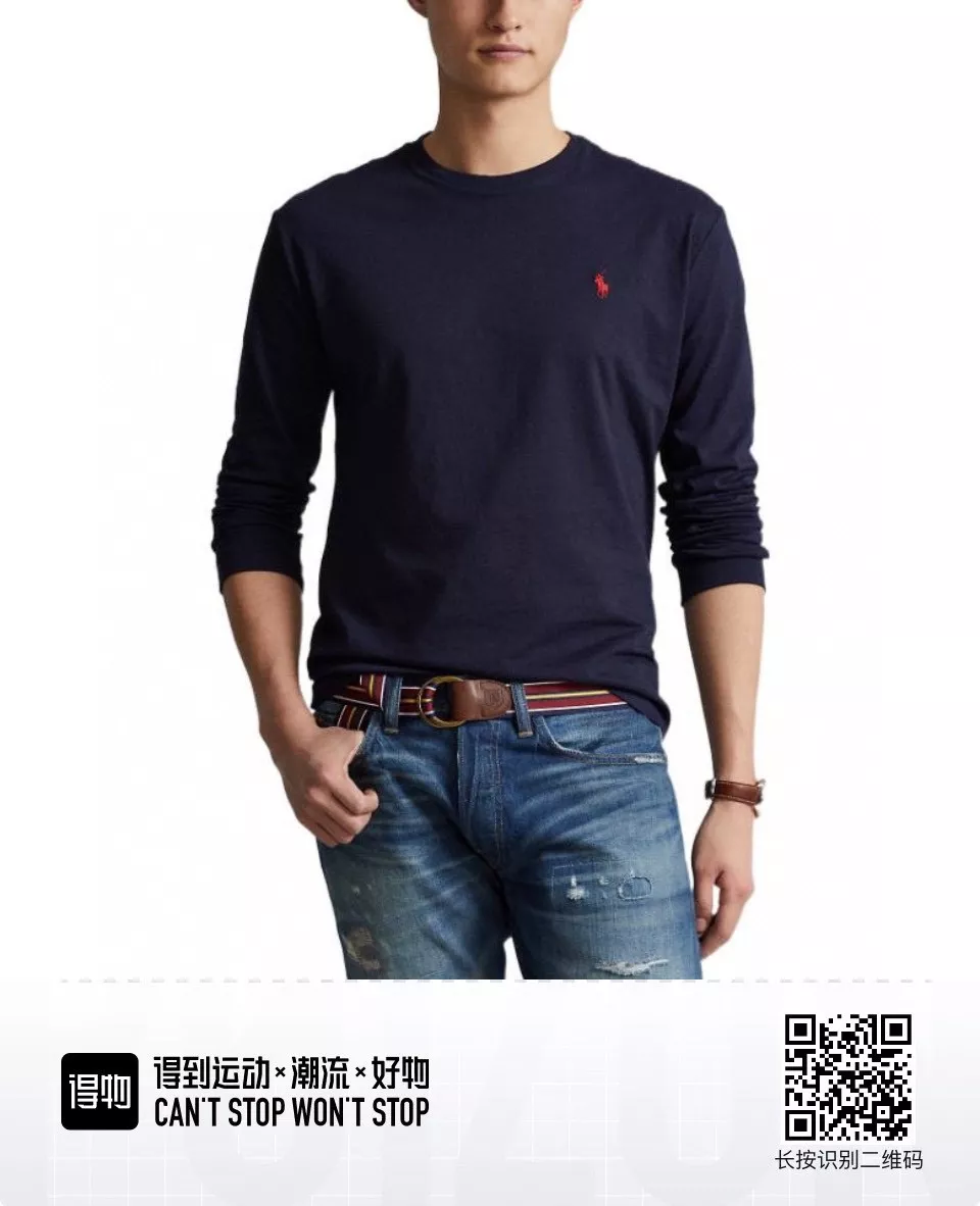 랄프로렌 SS24 자수 로고 코튼 롱슬리브 크루넥 티셔츠 상세 이미지 20