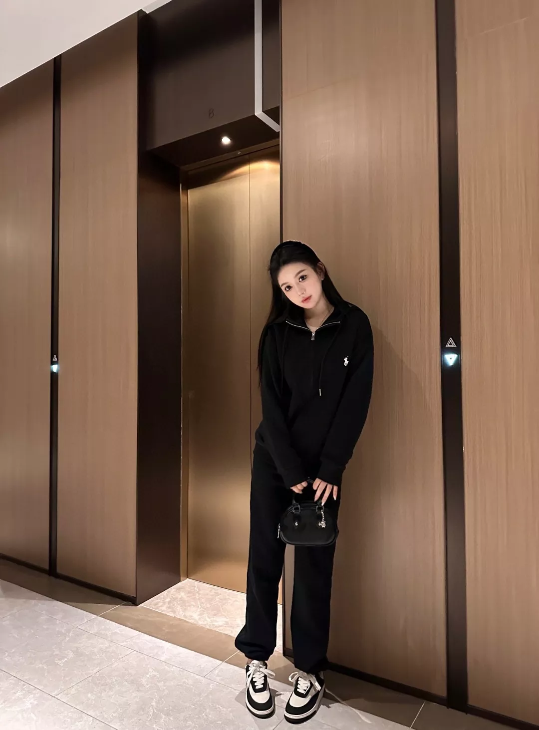 랄프로렌 폴로 자수 로고 블랙라벨 기모 후드 집업 상세 이미지 11
