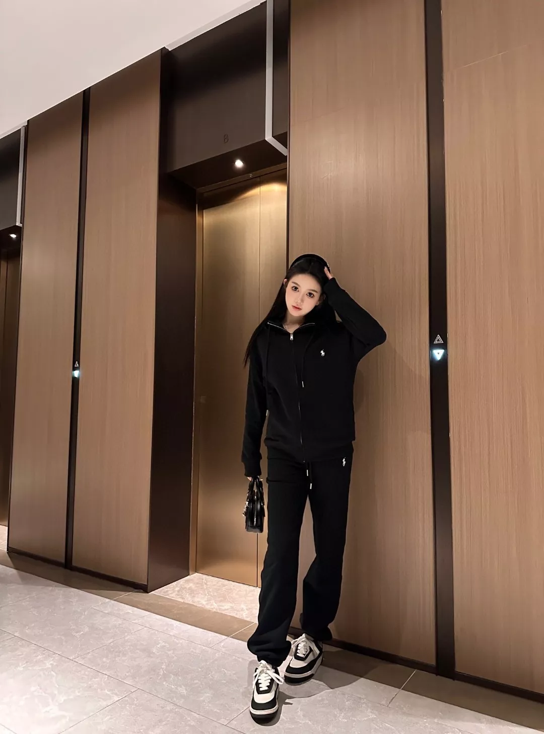 랄프로렌 폴로 자수 로고 블랙라벨 기모 후드 집업 상세 이미지 12