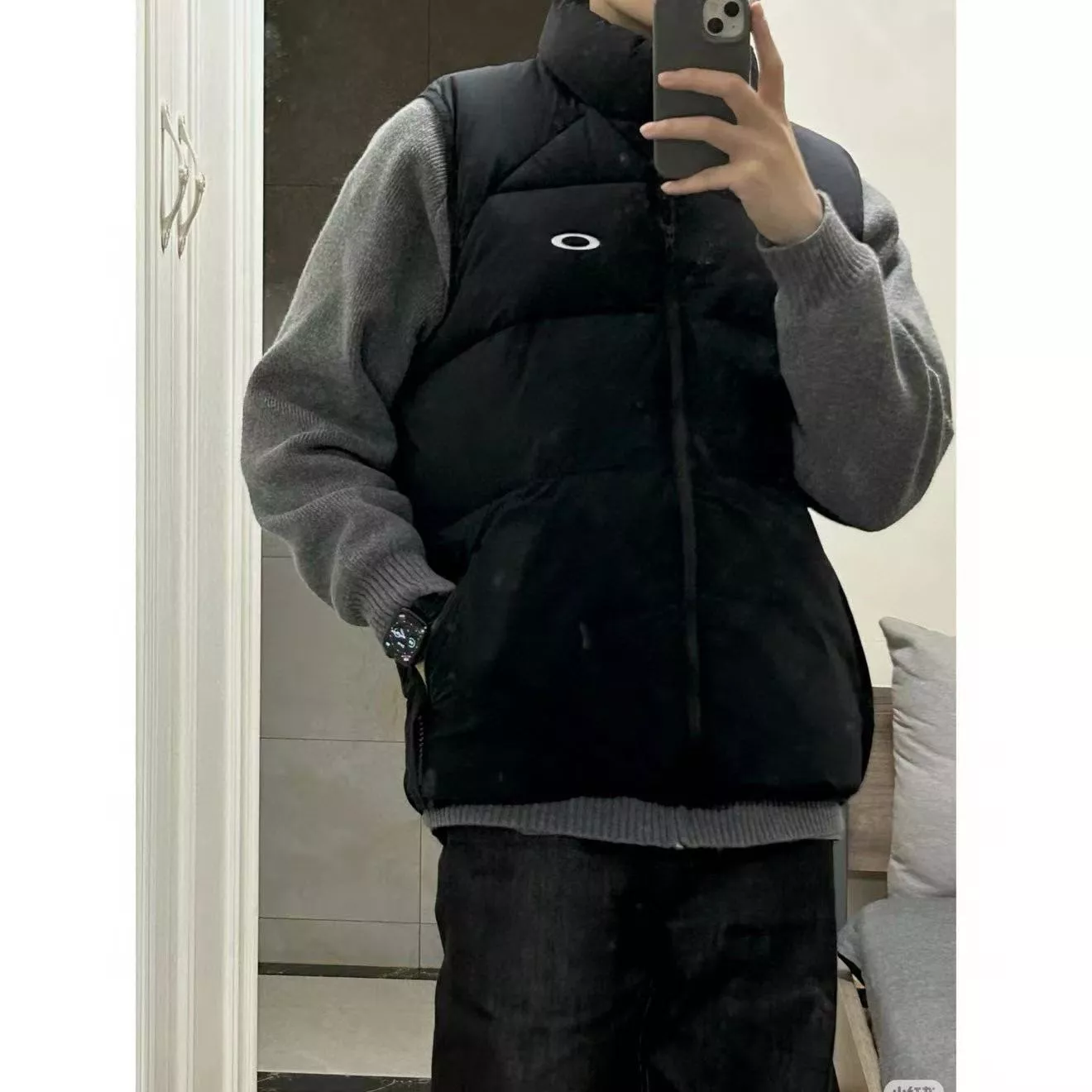 오클리 로고 프린트 패딩 베스트 상세 이미지 36