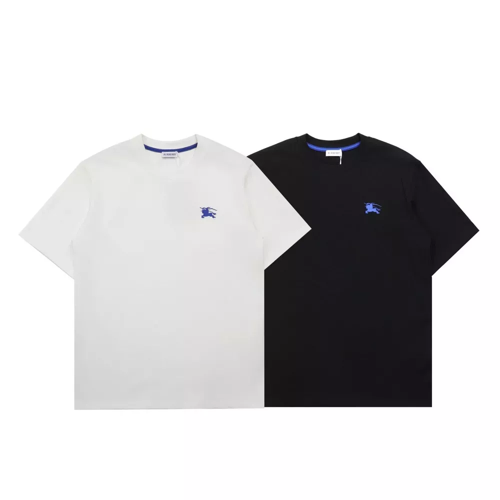 버버리 리틀 포니 자수 로고 루즈핏 라운드넥 반소매 티셔츠