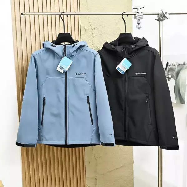 컬럼비아 소프트쉘 기모 방수 방풍 후드 집업 재킷