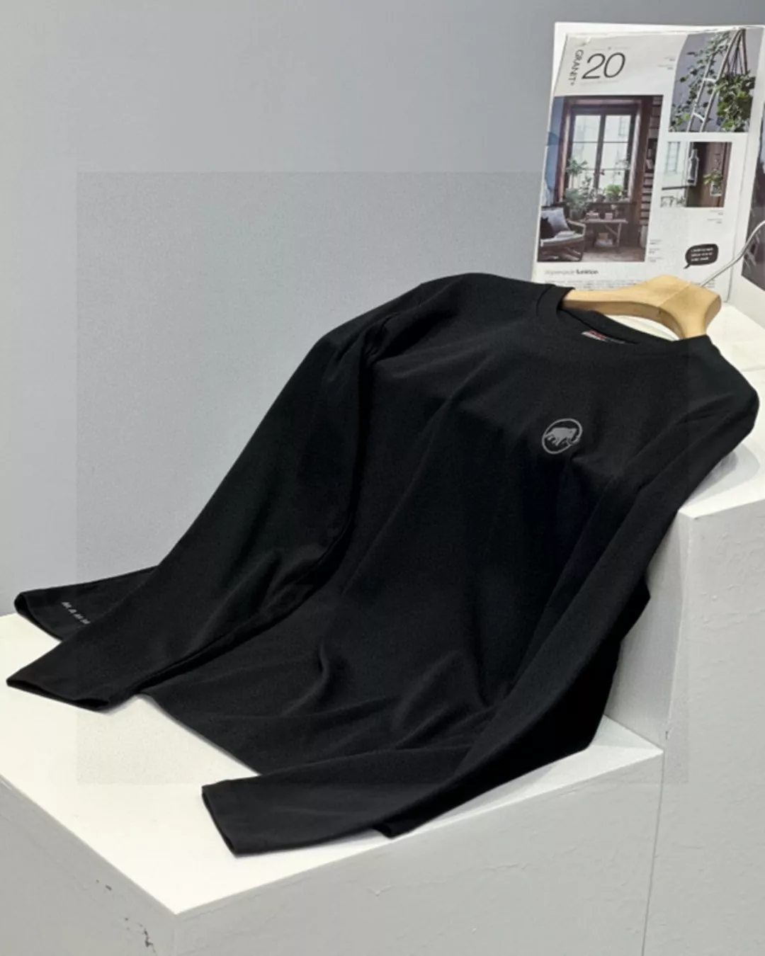 맘무트 더블면 기모 코튼 베이스레이어 긴소매 티셔츠 상세 이미지 1