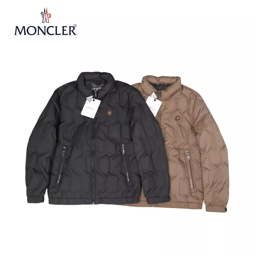 몽클레어 3D 로고 라이트 스탠드카라 다운 재킷