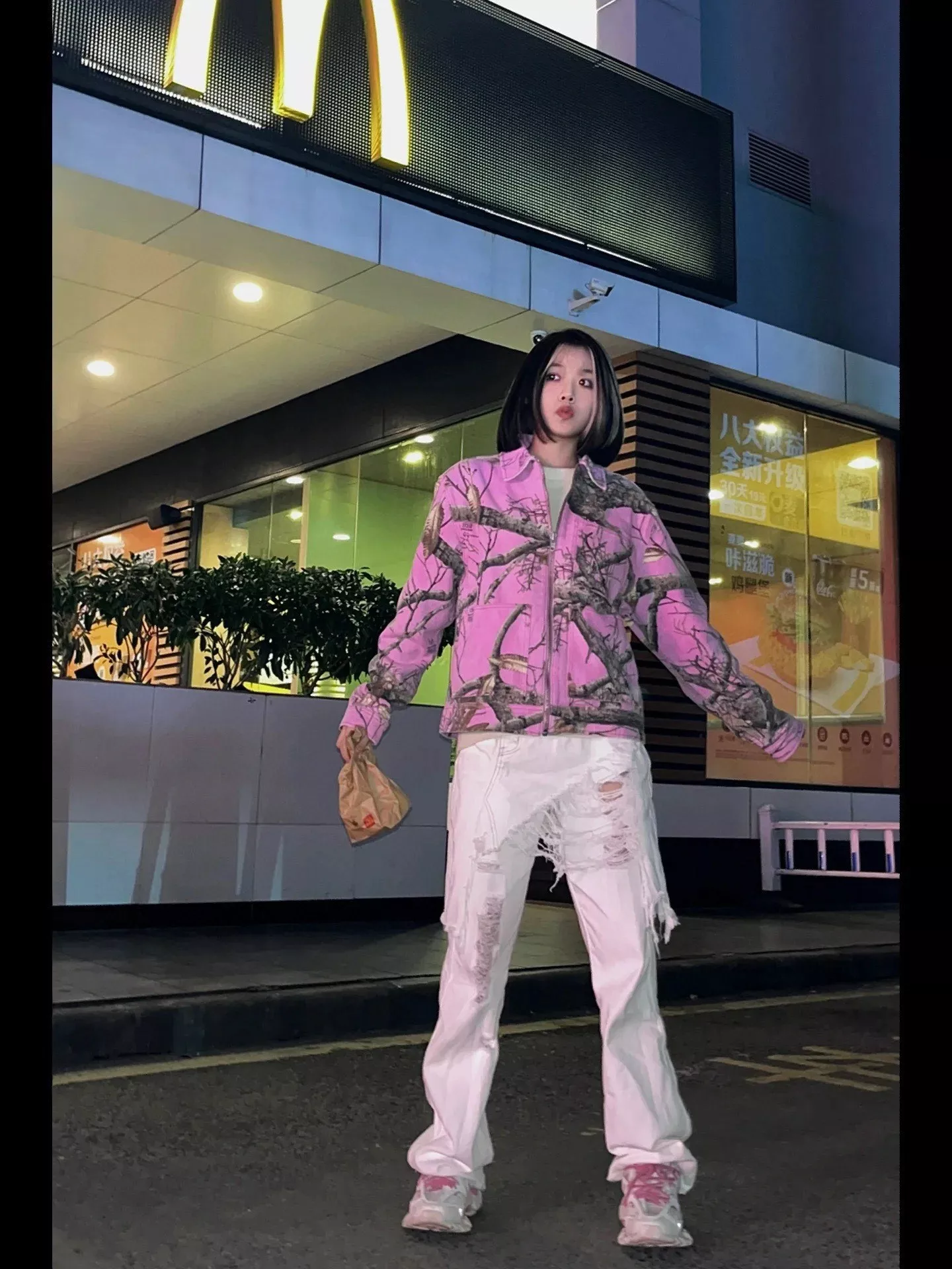 스투시 FW23 트리 브랜치 올오버 프린트 워크 집업 재킷 상세 이미지 21