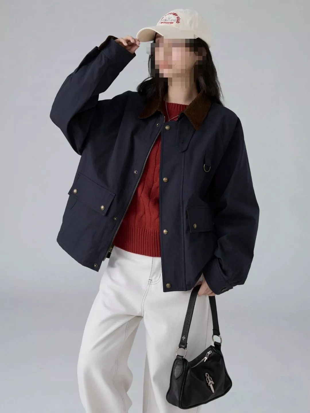 랄프로렌 FW25 공장풍 단색 싱글버튼 숏 재킷 상세 이미지 18