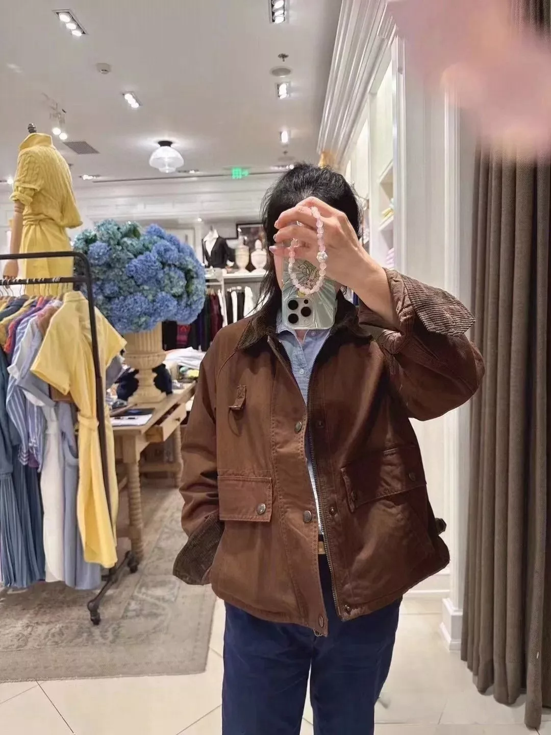 랄프로렌 FW25 공장풍 단색 싱글버튼 숏 재킷 상세 이미지 20