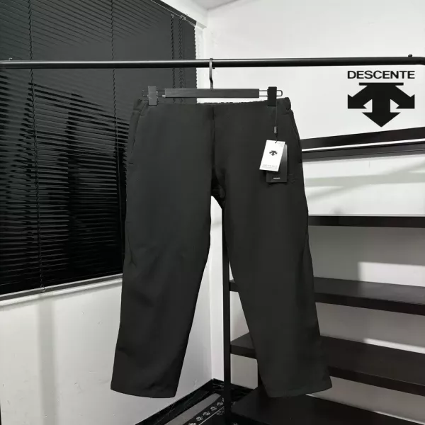 데상트 아웃도어 기모 복합소재 드로스트링 트레이닝 롱팬츠